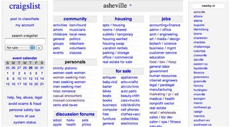 asheville north carolina craigslist